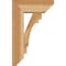 Ekena Millwork Merced Slat Rough Sawn Bracket w/ Offset Brace, Western Red Cedar, 6"W x 14"D x 22"H BKT0604X14X22MRC06RWR - alternate 2